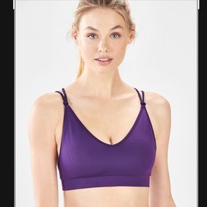 NWT Fabletics Eggplant Dara Seamless Bralette - XL